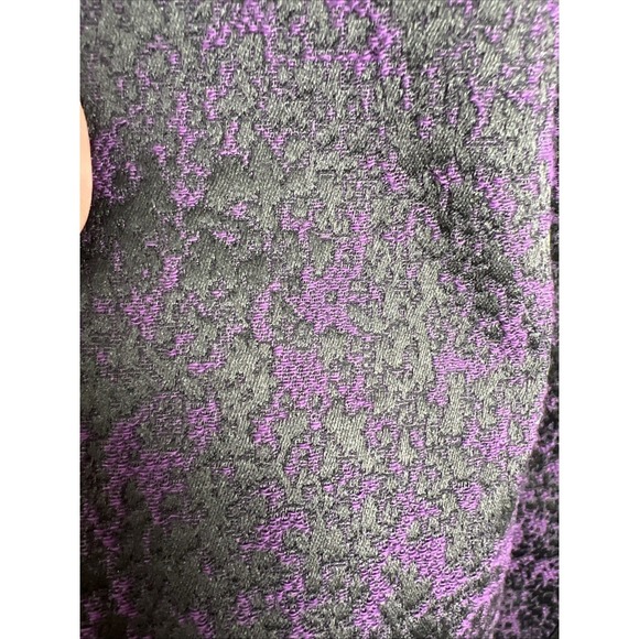 Lafayette 148 New York Jacquard Leather Trim Zip Stretch Pencil Skirt Size 8 - Picture 2 of 11